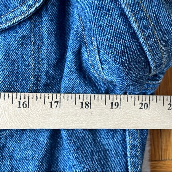 Vintage Lee Denim Jacket Small Unisex Chelsea Billiards NYC Embroidered Jean - Picture 8 of 8